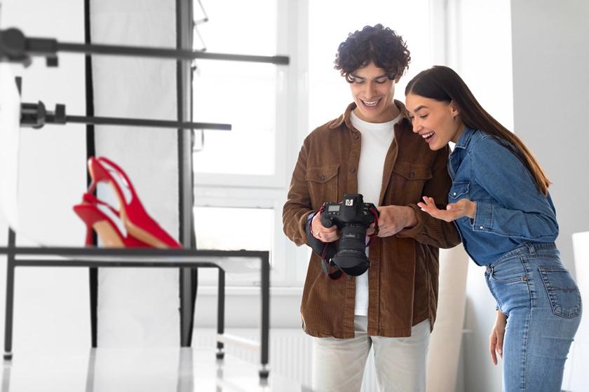 Product photography range of styles